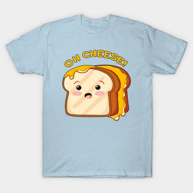 Cute Grilled Cheese - OH CHEESE T-Shirt by NOSSIKKO